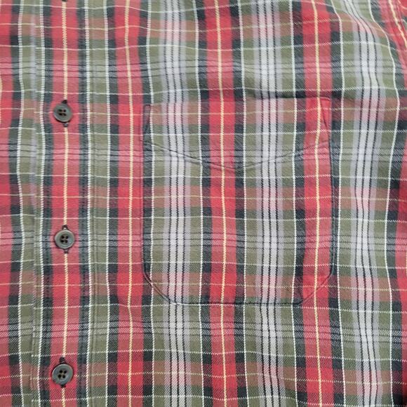 Vintage LL-Bean Flannel Shirt Medium 21x29 Baggy M-Tall - Picture 2 of 12